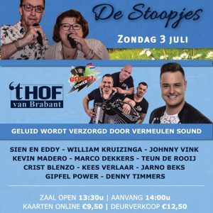 CD Presentatie De Stoopjes - Zondag 3 juli 14:00 - Zaal open 13:30 uur