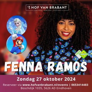 VIP(!) FENNA RAMOS - Zondag 27 oktober - 13:00 uur (VIP kaart incl. Meet & Greet en Kidsbox)