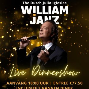 William Janz (The Dutch Julio Iglesias) incl. 3-gangen diner - Zaterdag 21 dec '24 - 18:00 uur