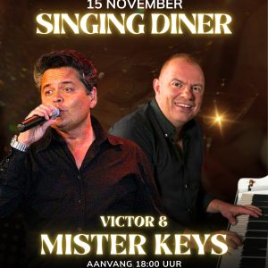 Victor & Mister Keys - Za 15 nov '25 | Incl. 3 gangen diner - aanvang 18:00 uur